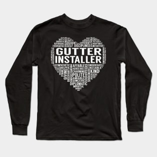 Gutter Installer Heart Long Sleeve T-Shirt